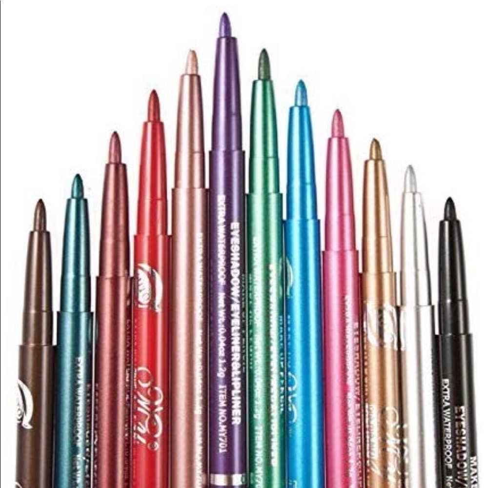 12 Piece Eye Liner Set Multi Color